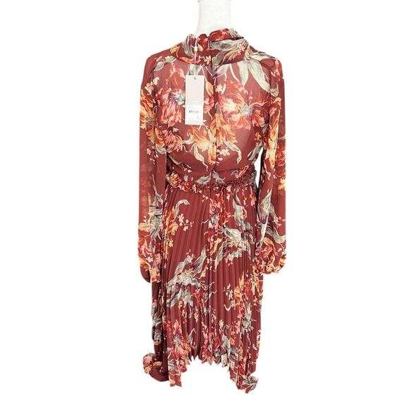 NEW KEEPSAKE Unravel Midi Dress in Chocolate Lily NWT Size M - Picture 6 of 12